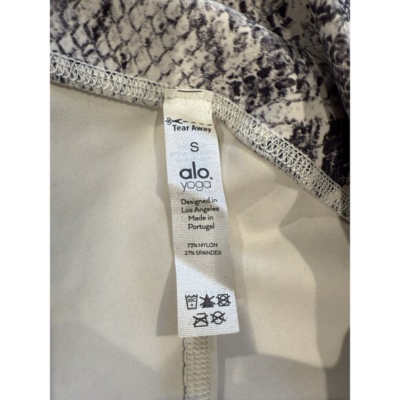 Alo Leggings Womens Small High Rise Snakeskin Athleisure Athletic Yoga Gym Dance - Picture 3 of 7